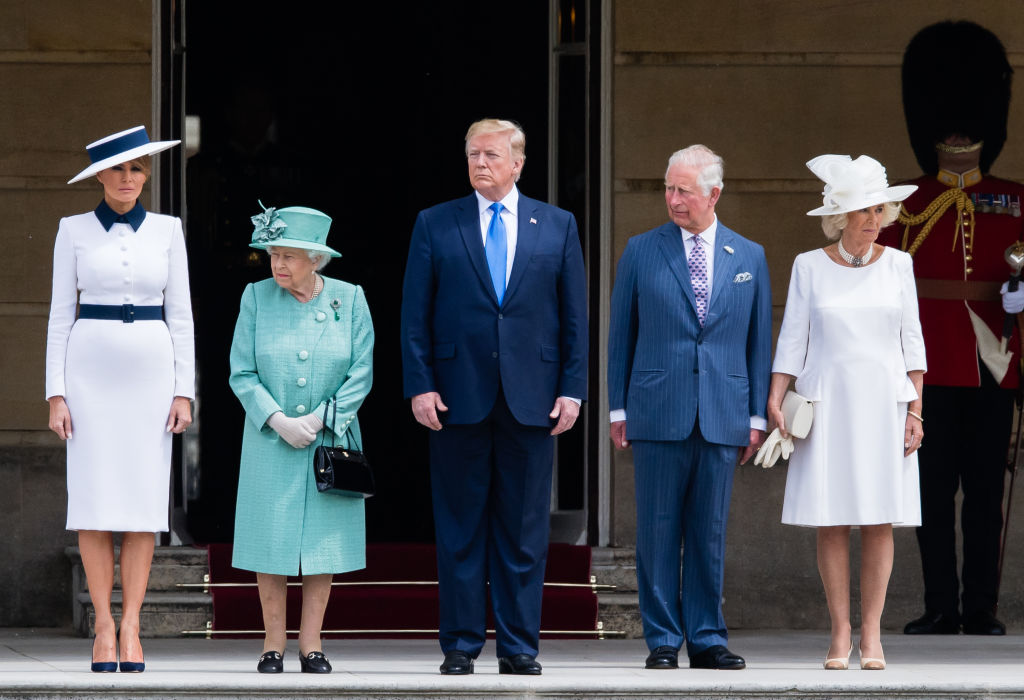 Мелания и Дональд Трамп в Букингемском дворце